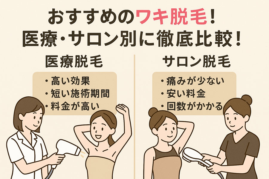 横浜でおすすめのワキ脱毛！医療・サロン別に徹底比較！