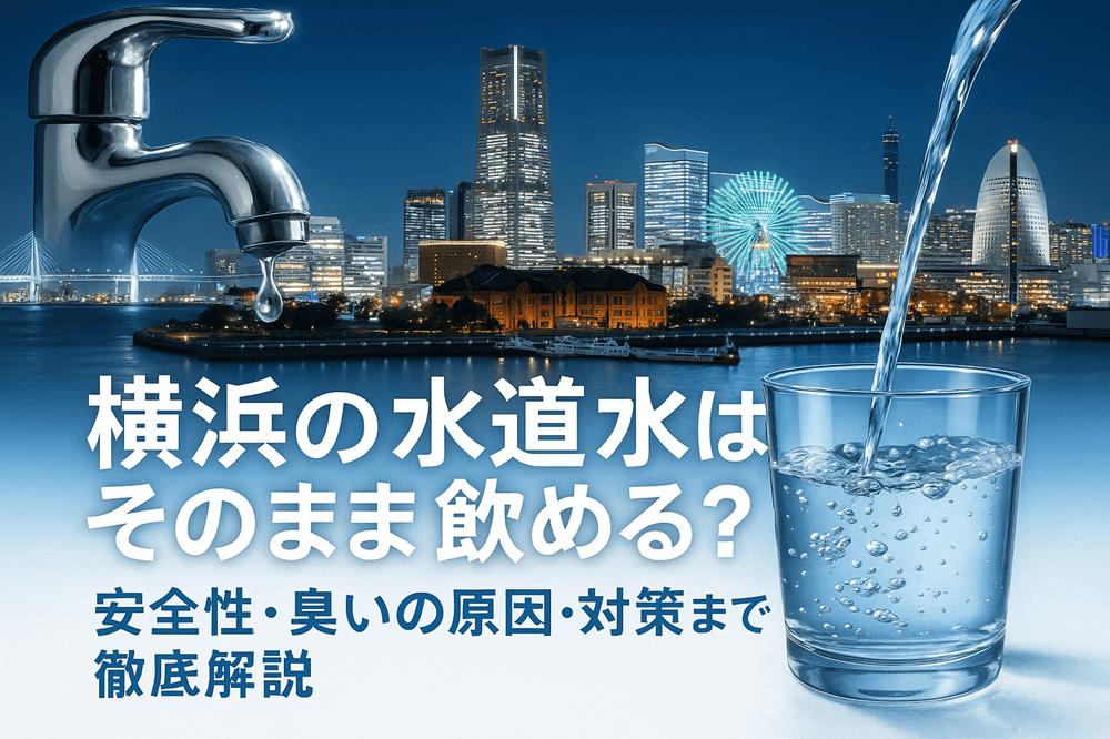 横浜の水道水はそのまま飲める？安全性・臭いの原因・対策まで徹底解説