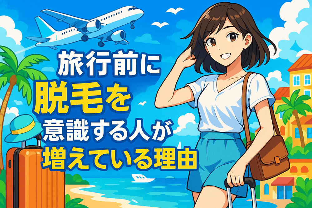 旅行前に脱毛を意識する人が増えている理由