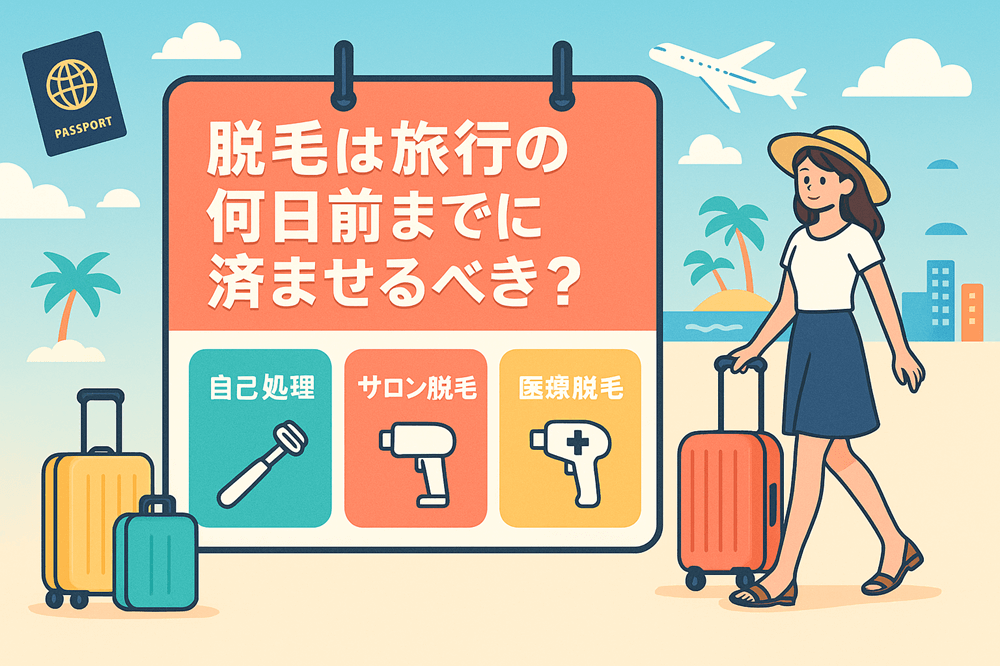脱毛は旅行の何日前までに済ませるべき？
