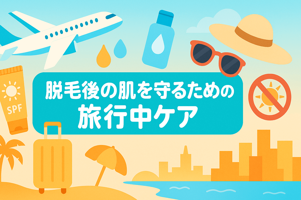 脱毛後の肌を守るための旅行中ケア