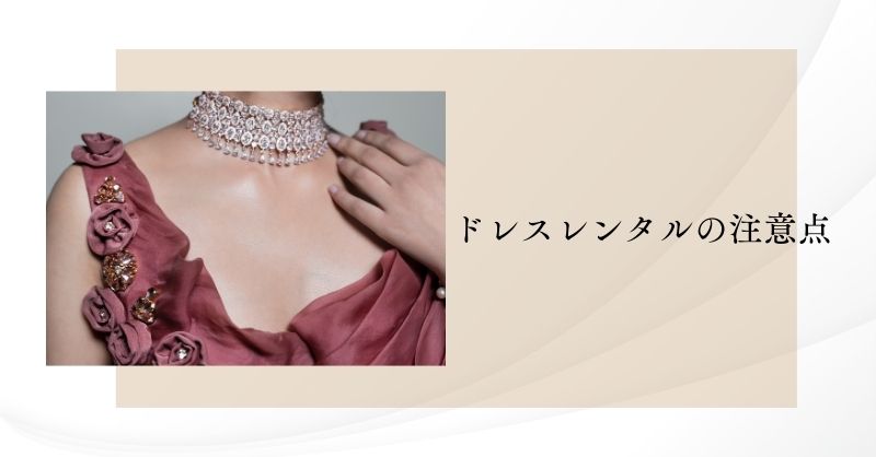 レンタル時の注意点