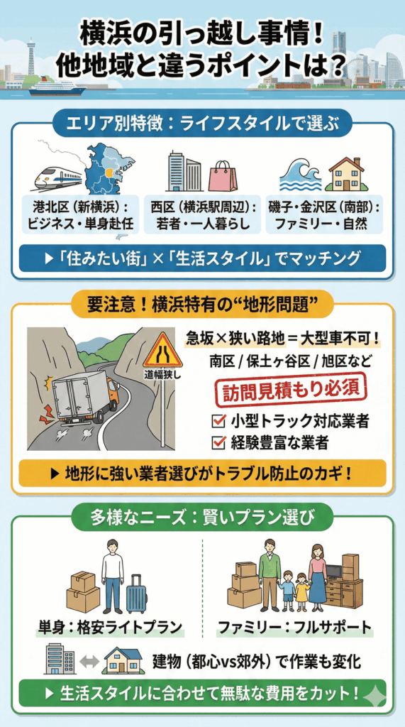 横浜（神奈川）の引っ越し事情｜他地域と違うポイントは？